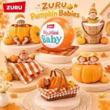 ZURU My Mini Pumpkin Sweetheart Miniature Doll Blind Box, Cradle Scene DIY Assembly Set, Miniature Collectible Doll Set - Multicolor - View 2