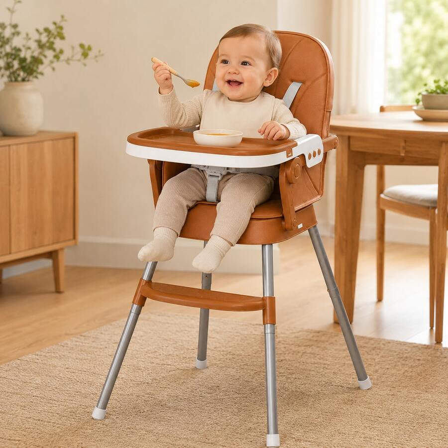 Portable High Chair For Babies, Foldable, With B