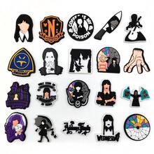 Panini Wednesday‑Themed Shoe Charms Set, Removable Decorative Shoe Pins For Clogs - Multicolor - View 3