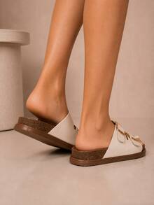 Beira Rio Chinelo Feminino  Bohemian  Casual    Confortável Sandália de Verão Birken  Cortiça  Praia  Férias  Ar livre    Fivela Dupla Ajustável - Off White - Visão 11