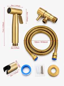 Self-Cleaning Shower Head Bidet Sprayer Set, 304 Stainless Steel Cold Water Spray Gun, Handheld Toilet Bidet Sprayer Set - A - View 9