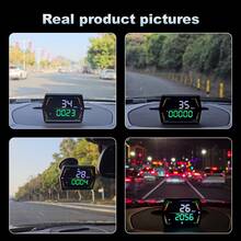YNF Car GPS HUD Digital Speedometer, Adjustable Overspeed Alarms, Fatigue Driving Reminder, Real‑Time Speed & Odometer Readout, Plug‑And‑Play For All Vehicles - A - View 3