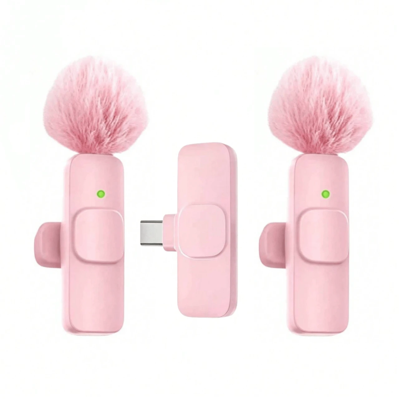 Professional Wireless Lavalier Microphone, Plug And Play, Intelligent Noise Reduction, Omnidirectional Condenser, With Windscreen, Suitable For Smartphones, For Video Recording, Teaching, Interview, Podcast, Vlog, Education, Etc., Wireless Omnidirectional Condenser Recording Microphone, Clip-On Microphone, 60mAh Battery