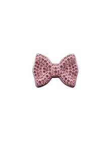 Full Rhinestone Pink Bow Car Decorative Sticker, Shiny Rhinestone Car Interior Decor, Delicate Small Pendant For Girls, Navigation Screen & Center Console Decoration - Rhinestone Bow - View 10