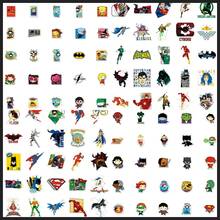 50/100pcs Hero Justice League Anime Stickers, Cool Waterproof Q-Version Hero Stickers For Laptop, Skateboard, Water Bottle Stickers For Adults Teens - Multicolor - View 10