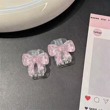 1 Set 3D Bow Data Cable Protector Compatible With Apple 18W/20W, Crystal Bow Data Cable Protector Set, Portable Digital Accessory, Holiday Gift, Cute Korean Style For Girlfriend And Best Friend - Pink Crystal Bow - View 7