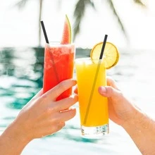 10/25/50/100pcs Disposable Black Paper Straws, Candy Stirrers, Suitable For Cocktails, Birthdays, BBQs, Events And Celebrations - View 6