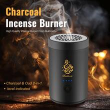 Charcoal Oud 2-In-1 Electric Incense Burner Power Display Portable Type-C Charging Bakhoor Burner For Car - Monochrome - View 2