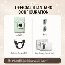 FujiFilm Mini LiPlay Digital Instant Camera, Phone Bluetooth Direct Connection Printing + Voice Recording QR Code Postcard, Anti-Waste Selfie Gadget - View 8