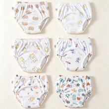 Reusable Washable Cloth Diaper Cover, Breathable Toddler Training Underwear, All-Season Baby Toilet Training Pants - Multicolor - View 1