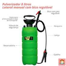 Pulverizador Manual 8litros MEC PET - A - Visão 1