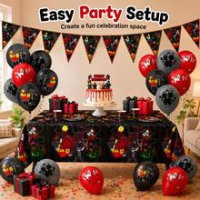 23 buah Balon Lateks Motif Kasino Roblox 12 Inci, Set Taplak Meja Banner Segitiga Hitam Merah Abu-abu, Latar Belakang Foto Persegi Panjang Bendera Segitiga Motif Karakter Game, Dekorasi Pesta Ulang Tahun Anak Laki-laki Bertema Game, Baptisan, Pernikahan, Ulang Tahun Pernikahan, Natal - Latar Belakang Kesempatan yang Terabaikan Balon Bendera - View 2