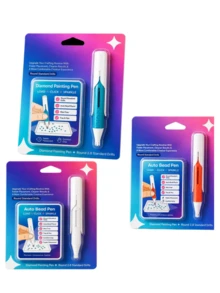 1 Set Diamond Painting Accessories Pen, Automatic Bead Dispenser, No Glue/Wax Needed, Easy One-Handed Operation, Suitable For Beginners And Professionals, Smooth Bead Flow And Anti-Clogging, Great Gift For Diamond Painting Enthusiasts - Multiple Styles - View 5