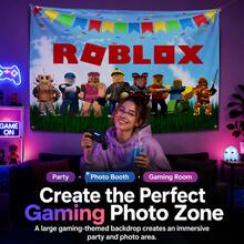 Roblox 1 buah Kain Latar Tema Permainan Robot, Latar Belakang Foto Pesta Ulang Tahun, Dekorasi Dinding Acara Liburan, Perlengkapan Tata Letak Pesta & Penciptaan Suasana – Dekorasi Ruangan, Dekorasi Rumah, Suvenir Pesta, Hadiah Squishy, Halloween, Natal - Latar belakang Roblo 1 buah - View 2