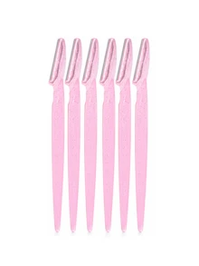 30/24/12/6/3/1pc Glitter Pink , Women's Facial Hair Shaver, Exfoliating Skin Removal Tool With Precision Protective Cap, Reusable, Suitable For Beginners Eyebrow Shaping - Multicolor - View 9