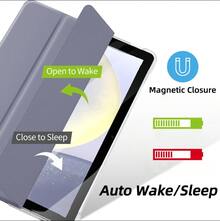 DANYCASE Soft Protective Case With Pen Slot, Compatible With Samsung A8 A9 A9+ S9/S9FE S10lite S9+, Semi-Transparent Matte Back Cover - Purple - Semi-transparent Frosted - View 4