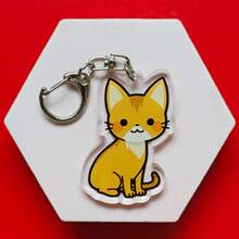 Various Cute Cartoon Cat Breeds Acrylic Keychain Series Cute Cartoon Keyring Bag, Suitcase Accessory Phone Pendant Car Ornament. - Multicolor - View 17