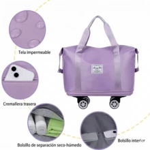 Rolling Travel Bags - Grey - View 8