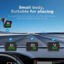 YNF Car GPS HUD Digital Speedometer, Adjustable Overspeed Alarms, Fatigue Driving Reminder, Real‑Time Speed & Odometer Readout, Plug‑And‑Play For All Vehicles - A - View 6