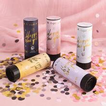 1pc/4pcs/Set Happy New Year Paper Confetti Firework Cone New Year's Eve Atmosphere Props Confetti Sprayer Small Firecrackers Ribbon - Multicolor - View 3