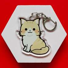Various Cute Cartoon Cat Breeds Acrylic Keychain Series Cute Cartoon Keyring Bag, Suitcase Accessory Phone Pendant Car Ornament. - Multicolor - View 9
