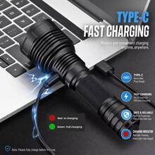Senter LED Daya Tinggi Alonefire Cahaya Merah, Aluminium, Dapat Diisi Ulang, Lampu untuk Berkemah, Aktivitas Luar Ruangan, Mendaki, Berburu, Memancing, dan Mengamati Bintang. - MultiWarna - View 8