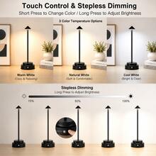 Smart Touch Desk Lamp - USB Type-C Rechargeable, Sensitive Touch Switch, 3 Lighting Modes, Adjustable Brightness, Multi-Functional Table Lamp, Suitable For Home, Bedroom, Living Room, Dining Room, Outdoor Decoration - Desk Lamp - View 3