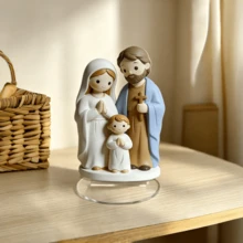 Cross-Border Holy Family Cartoon Nativity Manger Small Figurine Creative Indoor Christmas Gift Craft Decoration - 1PC - View 6