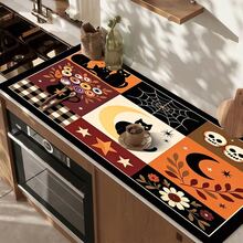 1pc Dish Drying Mat, Coffee Machine Mat, Halloween Black Cat Spider Web Decorative Dish Drying Mat, Absorbent Quick-Drying Anti-Drip, Protects Tabletop, Suitable For Kitchen Countertop, Dining Table, Easily Create Holiday Atmosphere, Multi-Purpose Drying Mat, Home Gift, Tabletop Decoration - XYLSD-983 - View 7