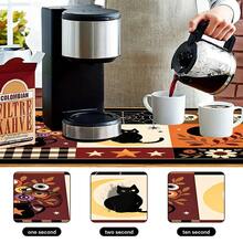 1pc Dish Drying Mat, Coffee Machine Mat, Halloween Black Cat Spider Web Decorative Dish Drying Mat, Absorbent Quick-Drying Anti-Drip, Protects Tabletop, Suitable For Kitchen Countertop, Dining Table, Easily Create Holiday Atmosphere, Multi-Purpose Drying Mat, Home Gift, Tabletop Decoration - XYLSD-983 - View 10