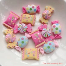 2/10/20/50/100pcs Cute Candy Charms, Mixed Color Cute Resin Faux Candy Charms, For Handmade, Mini Decoden Flat Back Decor, Suitable For Phone Cases, Hair Clips, Scrapbooks, DIY Decoration - Randomly Mix Colors - View 6