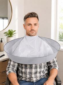 Adjustable Haircutting Cape, Foldable Haircutting Sunshade Cape, Suitable For Salon And Home Use, Unisex For Adults - Multicolor - View 1