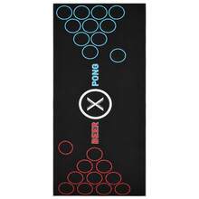 Christmas Party Beer Pong Game Table Mat, Beer Pong Cup Game Mat - Multicolor - View 13