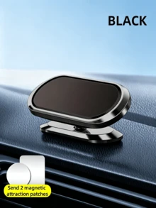 Strong Magnetic Adsorption 360° Rotating Car Phone Holder, Metal Magnetic Phone Navigation Mount, Suitable For All Smartphones And Tablets - A - View 10