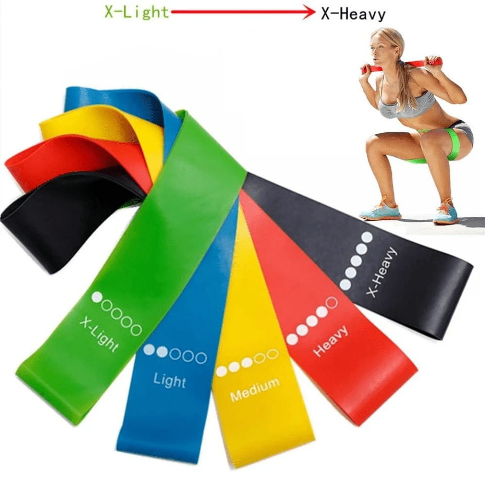 5pcs Resistance Bands, Workout Bands, Suitable For Women's Hips And Legs. A Training And Fitness Band For Home Gym Workout Equipment - Multicolor - View 1