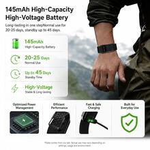 GAWSUG Minimalist Smart Band Hidden LED Time Fitness Tracker Men Women Heart Rate SpO2 Sleep Monitor Vibration Bracelet Gift Android IOS - View 6