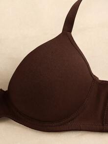 3PCS Women's Solids Underwire Bra Pushup Bras -No Padding, High Support And Anti-Sagging Adult - Multicolor - View 3