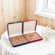 Luxury PU Leather Jewelry Box With Velvet Lining, Ring, Necklace, Earring Storage And Protection Set, Suitable For Daily Use Or Gifting - Same Style, Multiple Colors - View 6