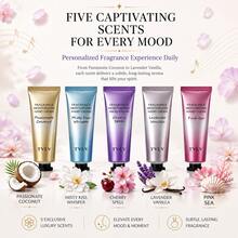 5pcs Fragrance Moisturizing Hand Cream Set, Long-Lasting Scent Nourishing Repair For Dry Cracked Hands, Portable Mini Hand Lotion Gift Box, Suitable For Women - Lavender - View 5