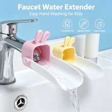 Cartoon Rabbit Faucet Extender, Sink Water Guide, Home Faucet Splash Guard Extension, Water Flow Assistant - A - View 3
