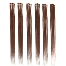 24-Inch Thin 0.6cm Synthetic Dreadlock Extensions - 1/6/8 Packs Crochet Hair Extensions For Reggae, Hip-Hop, Halloween, And Christmas - Soft, Handmade, 5 Strands Locs Dreads For Hair Styling - Multicolor - View 26