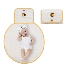 Benxoine 1 Set Baby Diaper Changing Pad, Cute Pattern, Portable Travel Storage Bag, Suitable For Newborn Care - Bee - View 5