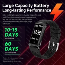 GAWSUG Gelang Pintar Ultra Tipis 4,7mm Pelacak Kebugaran Pria Wanita Baterai 15 Hari Monitor Detak Jantung SpO2 Tidur Layar Sentuh Gelang Hadiah - View 5