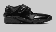 Nike Air Rift BREATHE Comfortable Versatile Mary Jane Low-Top Casual Lifestyle Shoes For Women, Black - Black - View 3