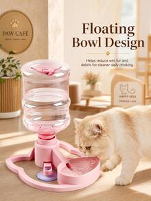 Automatic Pet Water Dispenser For Cats And Dogs, Gravity-Fed Water Bowl, No Electricity Or Filter Required, Strong Suction Cup Anti-Slip And Anti-Tip Design - Large Capacity - View 1
