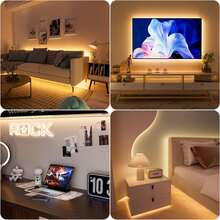 Acosh Neon USB 5V Hand Sweep Sensor LED Strip Light White/Warm White LED Strip Backlight For TV, Kitchen, Cabinet, Wardrobe Sensor Light - Warm - View 2
