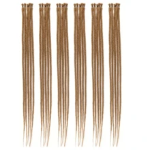 24-Inch Thin 0.6cm Synthetic Dreadlock Extensions - 1/6/8 Packs Crochet Hair Extensions For Reggae, Hip-Hop, Halloween, And Christmas - Soft, Handmade, 5 Strands Locs Dreads For Hair Styling - Multicolor - View 19