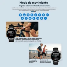 JIDITECH Smartwatch de moda - Relojes para hombre de alta gama Pantalla AMOLED 3D curva, correa de titanio (incluye 2 correas), armazón de acero de grado aeronáutico. Decenas de esferas intercambiables, más de 100 modos deportivos, monitoreo de salud, llamadas Bluetooth, carga inalámbrica. - RELOJ DORADO 5 - Ver 7