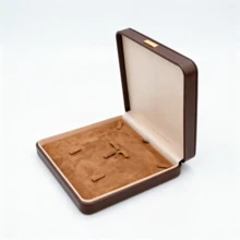 Luxury PU Leather Jewelry Box With Velvet Lining, Ring, Necklace, Earring Storage And Protection Set, Suitable For Daily Use Or Gifting - Same Style, Multiple Colors - View 9
