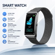 GAWSUG Ultra-Thin Smart Band 1.47" HD Bluetooth Call Fitness Tracker Men Women Heart Rate SpO2 Sleep IP68 Waterproof Watch Gift - View 15